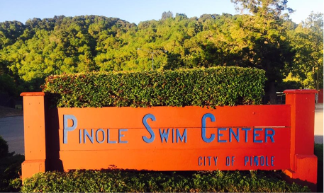 Pinole swim center sign