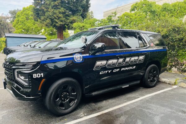Patrol Vehicle parked in the PD lot