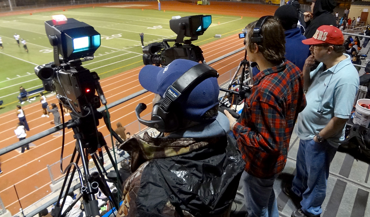 Camera Crew for Pinole TV at PVH Game