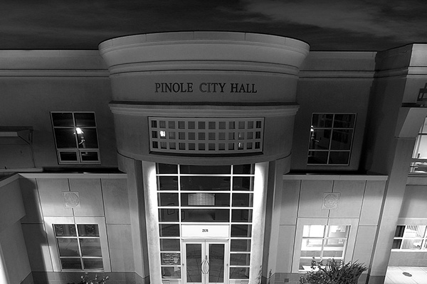 Pinole City hall building entrance