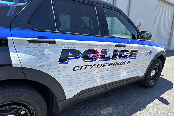 A pinole Police Car