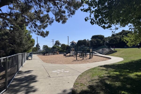 A photo of Medow Park's playground.