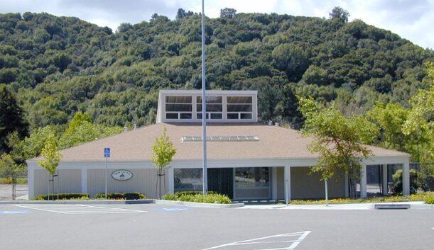 Exterior shot of building where Tiny Tots preschool is