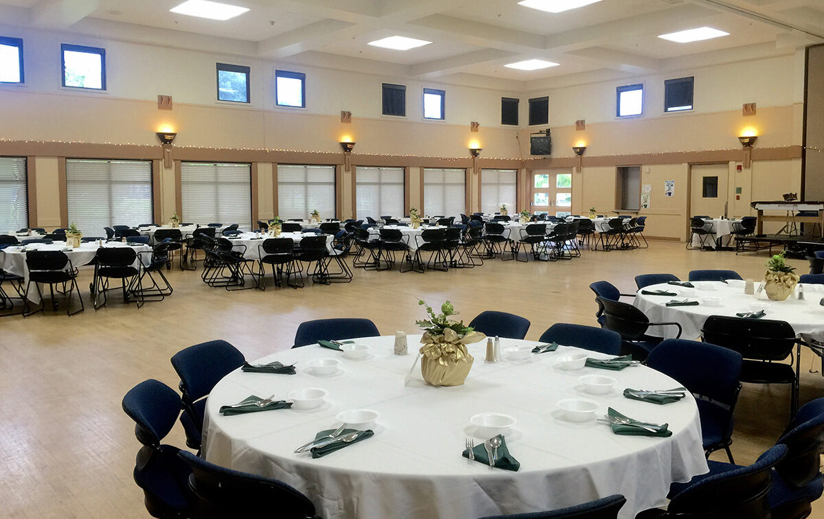 Main hall at the senior center