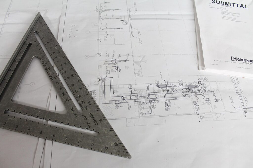Image of a blueprint.
