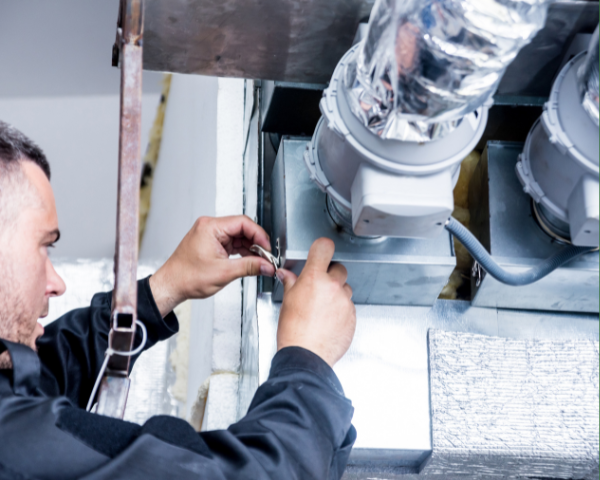 Image of a person doing mechanical work.