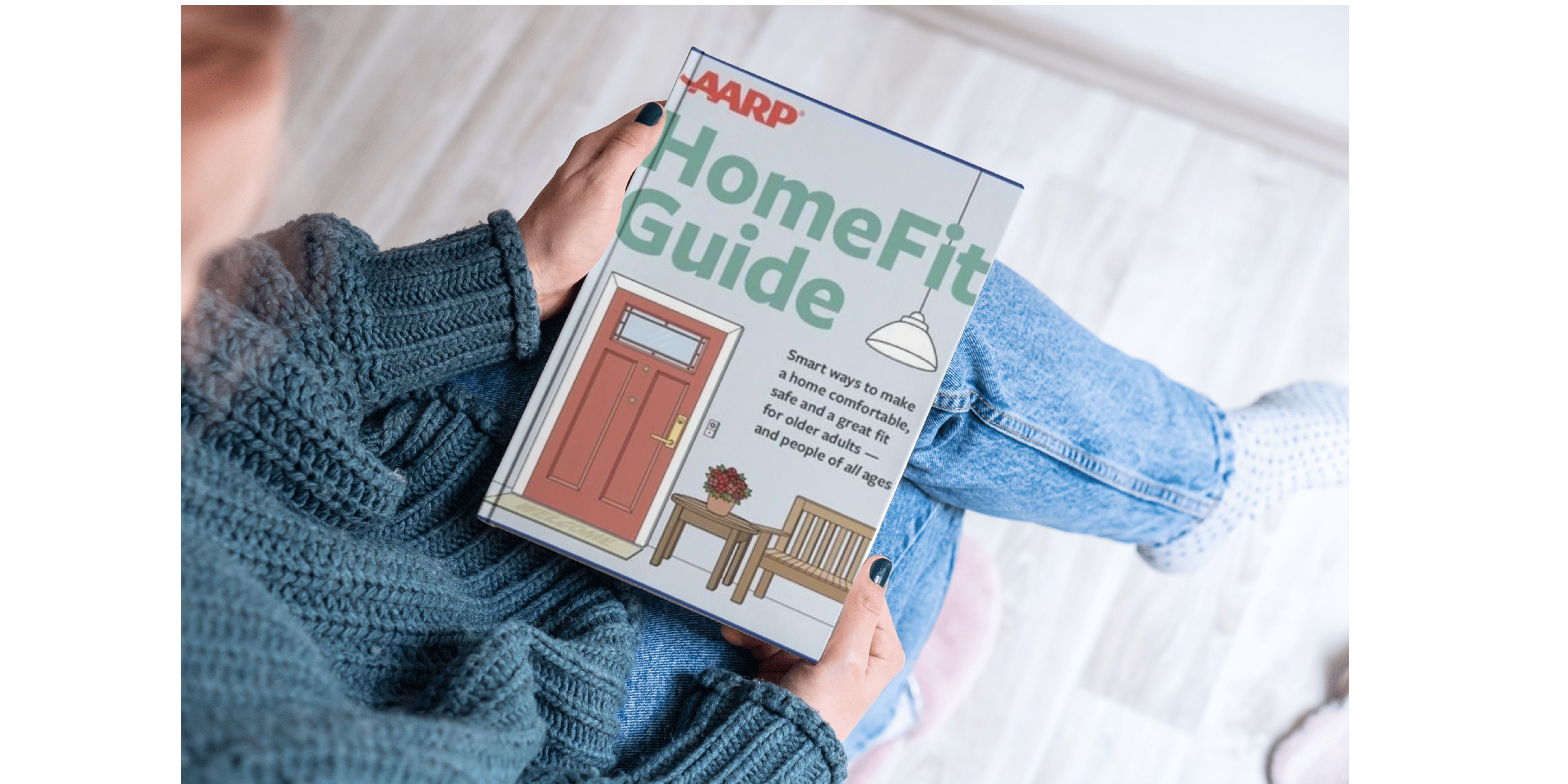 Photo with AARP guide
