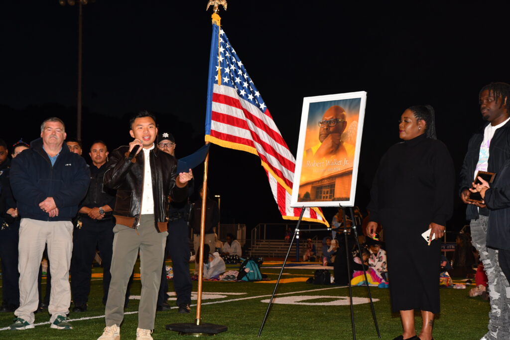 Mayor speaking