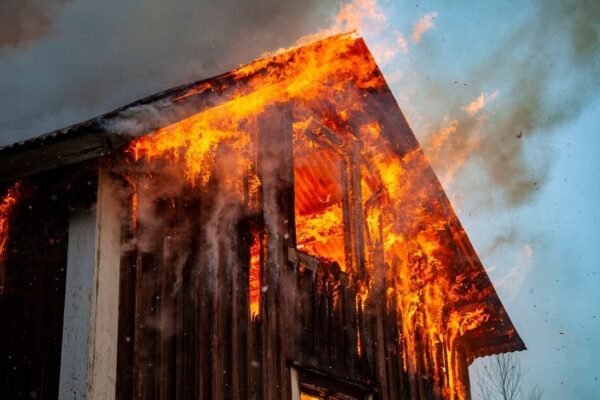 Home on fire