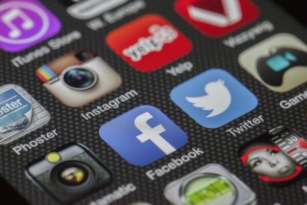 social media app closeups