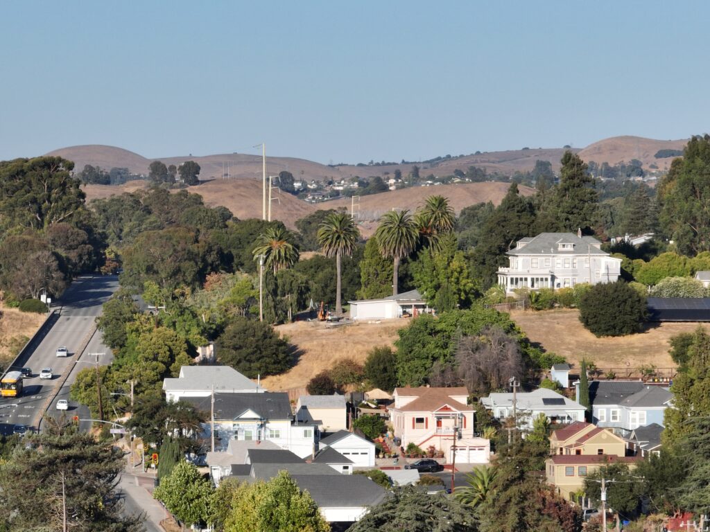 houses on a hill