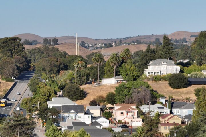 houses on a hill