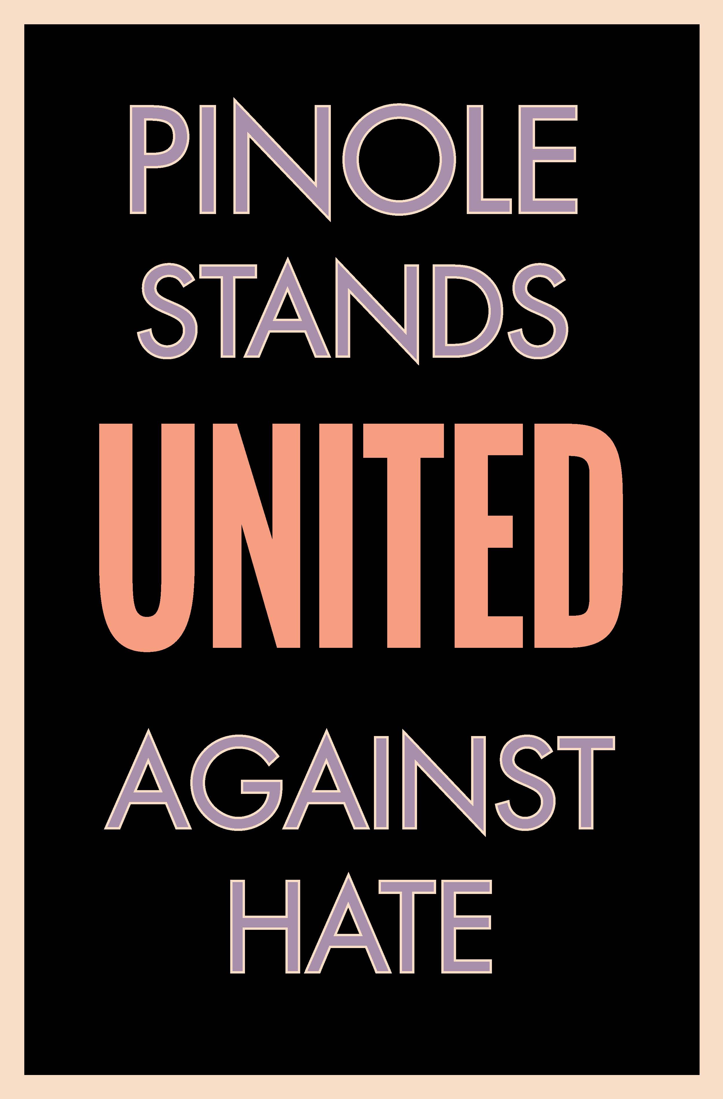 Pinole Stands United Against Hate poster